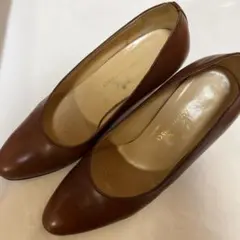 パンプス 茶色　タニノクリスチー 34 1/2 ヒール　レディースのサムネイル
