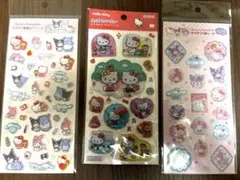 ポップデコパーティー　キティー　わたあめカプセルシール　すりガラス風　サンリオ