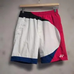 YONEX バドミントンパンツ Mサイズ ホワイト/レッド