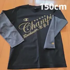 Champion 長袖Tシャツ 150cm ブラックのサムネイル