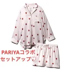 PARIYAコラボ イチゴサテン セットアップ 新品未使用 ジェラートピケ