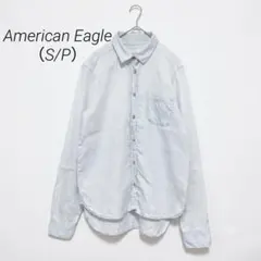 AMERICAN EAGLEアメリカンイーグル 長袖シャツ ライトブルー S/Pのサムネイル