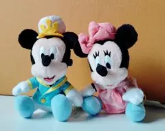 ミッキーミニーぬいぐるみバッジ　ディズニーシー