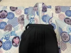 七五三 5歳 羽織袴10点セット 白地 青菊 獅子 - メルカリ