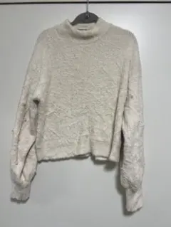 INGNI ホワイト タートルネック セーター