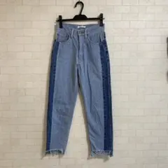 AZUL BY MOUSSY サイドラインデニムパンツ