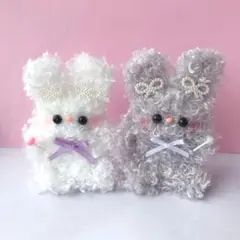 ハンドメイド⋆꙳ モールドール お座り くるくる うさぎ 2個セット