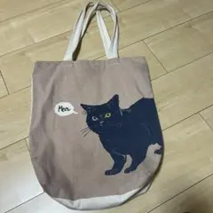 黒猫イラストトートバッグ
