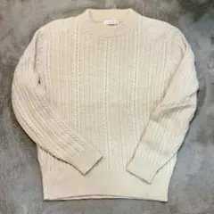 【よっしー様専用】Techichiアイボリー ケーブルニット セーター 長袖