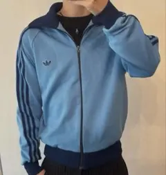70s old adidas track jacket デサント製
