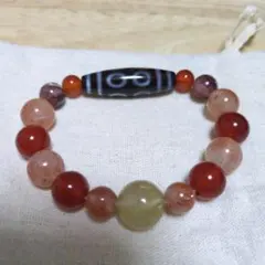 天珠と天然石のブレスレットのサムネイル