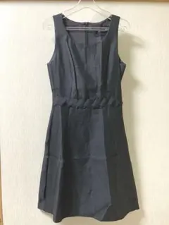 DES PRES トゥモローランド 黒Aライン シルク入りワンピース ドレス秋冬