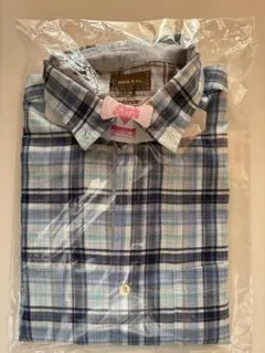 getzner 青系チェック 長袖シャツ 美品のサムネイル