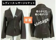 12/2限定価格‼️羊革 レディース レザージャケット★定価７万・ヴィンテージ
