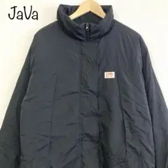 【JaVa】シャカシャカ素材スタンドネックミリタリーコート　ブラック　Mのサムネイル