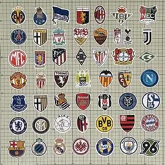サッカー　クラブチーム　ステッカー　50枚