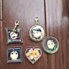 劇場版鬼滅の刃コミカル顔アクリルチャーム