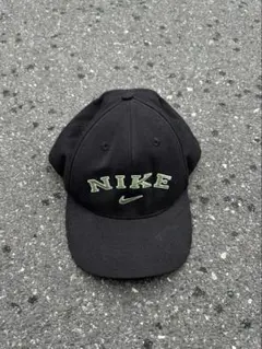 90s y2k NIKE ナイキ　ブラックキャップ スナップバック