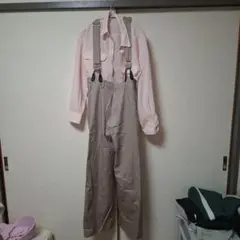 値下げ サスペンダーパンツ➕ピンクシャツのセット