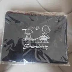 スヌーピー　 デニム風ポーチ 新品 210x160　AOKI アオキ　ノベルティ