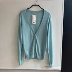 UNIQLO ミントグリーン 長袖カーディガン Mサイズ