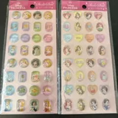 セリア ディズニープリンセス ストーンシール 2種セット