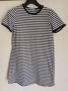 ZARA ボーダー半袖 ワンピース S