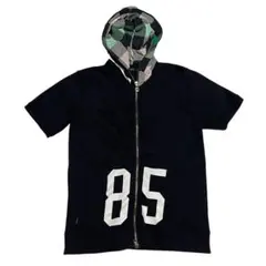 美品 Y2K TOMMY HILFIGER ダブルジップ 半袖 パーカー