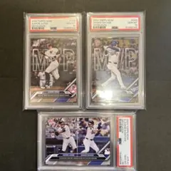 大谷翔平、アーロン・ジャッジMLB toppsNOW psa10 3連②