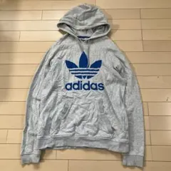 3.10 adidas アディダス トレフォイル パーカー プルオーバー グレー