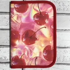 一点お値下げ❣️輸入ハワイ生地❣️ Jelly cherry ❣️クッションマルチ