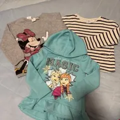 アナとエルサ トレーナー＆ミニーマウス シャツセット 4T