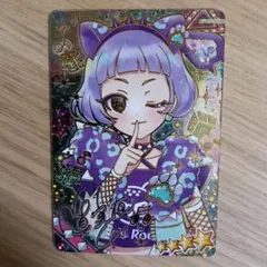 ひみつのアイプリ　アニマルバズリウムパンサー　チィ　サインカード