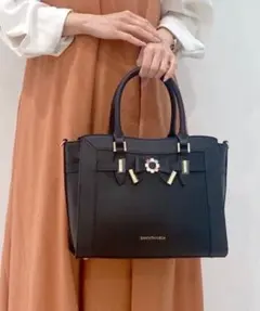 サマンサベガ カラフルストーンリボントートバッグ