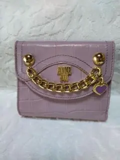 【美品】 ANNA SUI アナスイ 二つ折り財布　クロコダイルのサムネイル