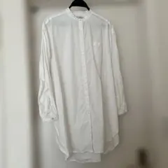 ホワイト 長袖 シャツチュニック