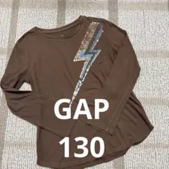 GAP 長袖　スパンコール　ロンT 130 Tシャツ