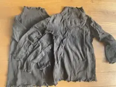 女の子　ハイネックTシャツ　長袖　120 双子
