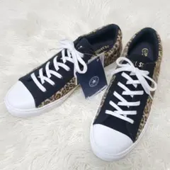 新品未使用品【限定】24cm コンバース オールスター クップ　レオパード