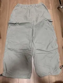 カーゴパンツ ライトグリーン サイドポケット