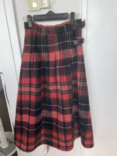 サマンサモスモス ウールタータンチェックスカート