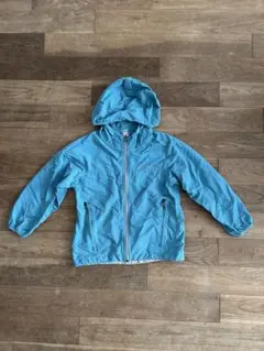 モンベル 水色フード付きナイロンジャケット 110㎝