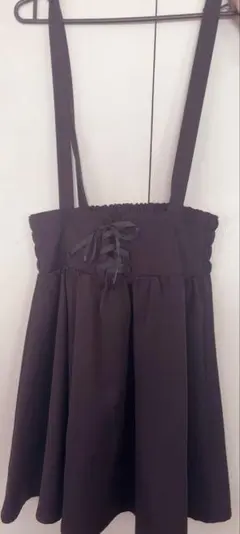 地雷系 フレアスカート リボン