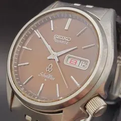 新品電池 希少 SEIKO シルバーウェーブ メンズ クォーツ デイデイト