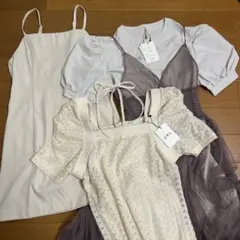 GRLワンピまとめ売り♡フェミニン系新品含む3点セット
