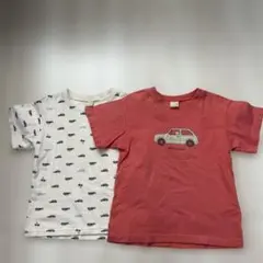 petit main 車プリント Tシャツ 110サイズ 2枚セット