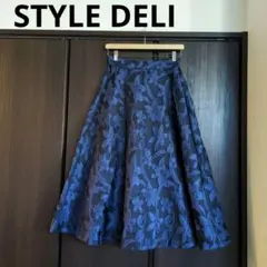 STYLE DELI スタイルデリ ジャガードBIGフラワーサーキュラースカート