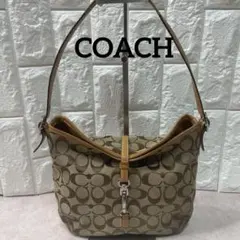 コーチ ショルダーバッグ クリップホーボー シグネチャー 6845 ジャッキ
