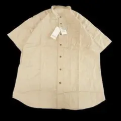 新品 UNIQLO ユニクロ リネン コットン シャツ スタンドカラー L