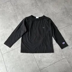 チャンピオン 長袖 Tシャツ ティーシャツ ロンティー 120サイズ 刺繍ロゴ